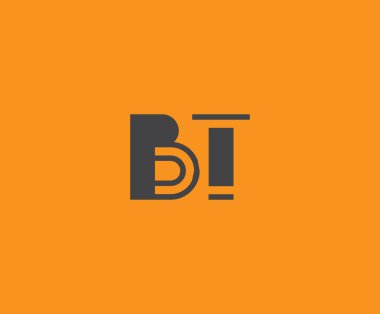 B and T logo design. BT abstract Letters Logo Monogram. This logo design is the process of creating a visual symbol that represents a brand, company, or individual. clipart