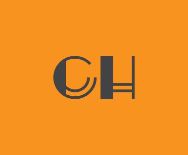 C and H logo design. CH abstract Letters Logo Monogram. This logo design is the process of creating a visual symbol that represents a brand, company, or individual. clipart