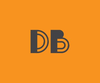 D ve B logo tasarımı. DB soyut Harfler Logosu Monogramı. Bu logo tasarımı bir markayı, şirketi veya bireyi temsil eden görsel bir sembol oluşturma sürecidir..