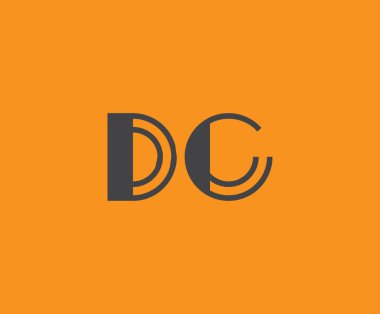 D ve C logo tasarımı. DC soyut Harfler Logosu Monogramı. Bu logo tasarımı bir markayı, şirketi veya bireyi temsil eden görsel bir sembol oluşturma sürecidir..