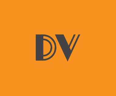 D ve V logo tasarımı. DV soyut Harfler Logosu Monogramı. Bu logo tasarımı bir markayı, şirketi veya bireyi temsil eden görsel bir sembol oluşturma sürecidir..