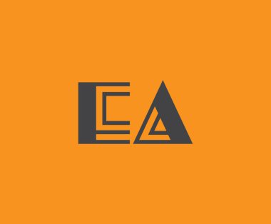 E ve A logosu tasarımı. EA soyut Harfler Logosu Monogramı. Bu logo tasarımı bir markayı, şirketi veya bireyi temsil eden görsel bir sembol oluşturma sürecidir..