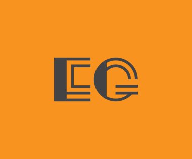 E and G logo design. EG abstract Letters Logo Monogram. This logo design is the process of creating a visual symbol that represents a brand, company, or individual. clipart