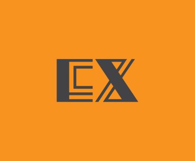 E ve X logo tasarımı. EX soyut Harfler Logosu Monogramı. Bu logo tasarımı bir markayı, şirketi veya bireyi temsil eden görsel bir sembol oluşturma sürecidir..
