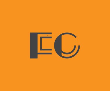 F ve C logo tasarımı. FC soyut Harfler Logosu Monogramı. Bu logo tasarımı bir markayı, şirketi veya bireyi temsil eden görsel bir sembol oluşturma sürecidir..