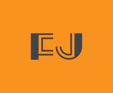 F ve J logo tasarımı. FJ soyut Harfler Logosu Monogramı. Bu logo tasarımı bir markayı, şirketi veya bireyi temsil eden görsel bir sembol oluşturma sürecidir..