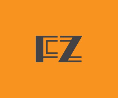 F ve Z logo tasarımı. FZ soyut Harfler Logosu Monogramı. Bu logo tasarımı bir markayı, şirketi veya bireyi temsil eden görsel bir sembol oluşturma sürecidir..