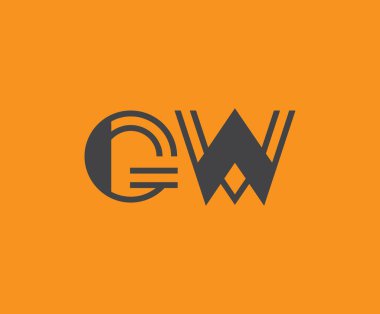 G ve W logo tasarımı. GW soyut Harfler Logosu Monogramı. Bu logo tasarımı bir markayı, şirketi veya bireyi temsil eden görsel bir sembol oluşturma sürecidir..