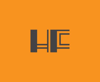 H and F logo design. HF abstract Letters Logo Monogram. This logo design is the process of creating a visual symbol that represents a brand, company, or individual. clipart