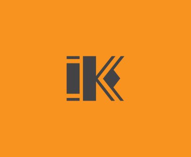 Ben ve K logo tasarımı. IK soyut Harfler Logosu Monogramı. Bu logo tasarımı bir markayı, şirketi veya bireyi temsil eden görsel bir sembol oluşturma sürecidir..