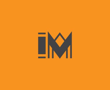 I and M logo design. IM abstract Letters Logo Monogram. This logo design is the process of creating a visual symbol that represents a brand, company, or individual. clipart