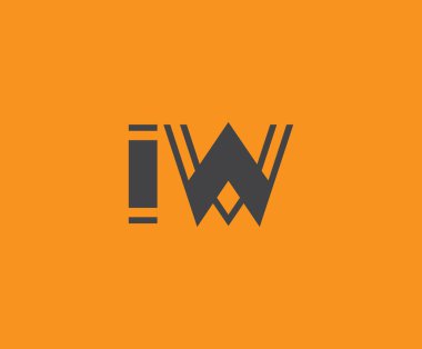 Ben ve W logosu tasarımı. IW soyut Harfler Logosu Monogramı. Bu logo tasarımı bir markayı, şirketi veya bireyi temsil eden görsel bir sembol oluşturma sürecidir..