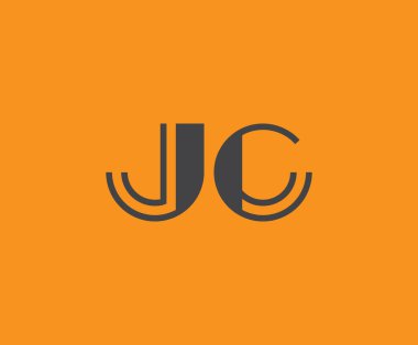 J ve C logo tasarımı. JC soyut Harfler Logosu Monogramı. Bu logo tasarımı bir markayı, şirketi veya bireyi temsil eden görsel bir sembol oluşturma sürecidir..
