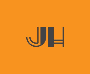 J ve H logo tasarımı. JH soyut Harfler Logosu Monogramı. Bu logo tasarımı bir markayı, şirketi veya bireyi temsil eden görsel bir sembol oluşturma sürecidir..