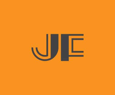 J ve F logo tasarımı. JF soyut Harfler Logosu Monogramı. Bu logo tasarımı bir markayı, şirketi veya bireyi temsil eden görsel bir sembol oluşturma sürecidir..