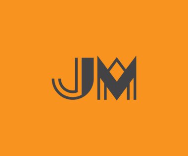 J ve M logo tasarımı. JM soyut Harfler Logosu Monogramı. Bu logo tasarımı bir markayı, şirketi veya bireyi temsil eden görsel bir sembol oluşturma sürecidir..