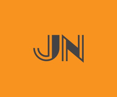 J and N logo design. JN abstract Letters Logo Monogram. This logo design is the process of creating a visual symbol that represents a brand, company, or individual. clipart