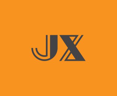J ve X logo tasarımı. JX soyut Harfler Logosu Monogramı. Bu logo tasarımı bir markayı, şirketi veya bireyi temsil eden görsel bir sembol oluşturma sürecidir..