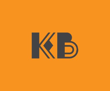 K ve B logo tasarımı. KB soyut Harfler Logosu Monogramı. Bu logo tasarımı bir markayı, şirketi veya bireyi temsil eden görsel bir sembol oluşturma sürecidir..