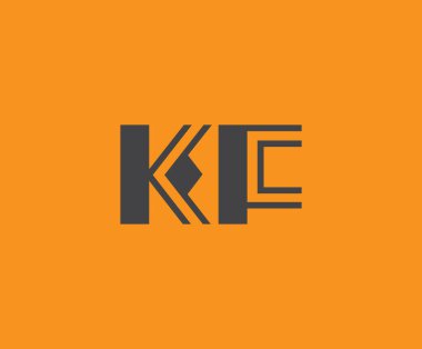K ve F logo tasarımı. KF soyut Harfler Logosu Monogramı. Bu logo tasarımı bir markayı, şirketi veya bireyi temsil eden görsel bir sembol oluşturma sürecidir..