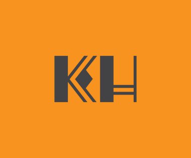 K ve H logo tasarımı. KH soyut Harfler Logosu Monogramı. Bu logo tasarımı bir markayı, şirketi veya bireyi temsil eden görsel bir sembol oluşturma sürecidir..