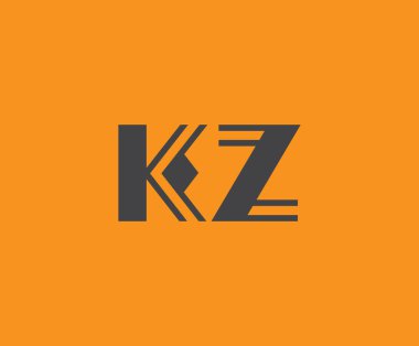 K ve Z logo tasarımı. KZ soyut Harfler Logosu Monogramı. Bu logo tasarımı bir markayı, şirketi veya bireyi temsil eden görsel bir sembol oluşturma sürecidir..