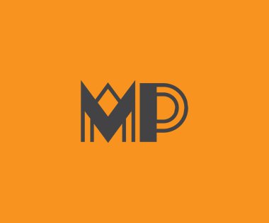 M and P logo design. MP abstract Letters Logo Monogram. This logo design is the process of creating a visual symbol that represents a brand, company, or individual. clipart