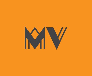 M ve V logo tasarımı. MV soyut Harfler Logosu Monogramı. Bu logo tasarımı bir markayı, şirketi veya bireyi temsil eden görsel bir sembol oluşturma sürecidir..
