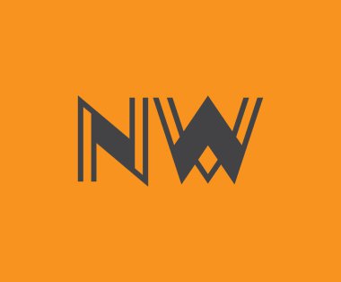 N ve W logo tasarımı. NW soyut Harfler Logosu Monogramı. Bu logo tasarımı bir markayı, şirketi veya bireyi temsil eden görsel bir sembol oluşturma sürecidir..