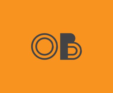 O ve B logo tasarımı. Doğum Uzmanı Harflerin Logosu Monogramı. Bu logo tasarımı bir markayı, şirketi veya bireyi temsil eden görsel bir sembol oluşturma sürecidir..