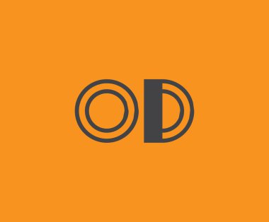 O ve D logo tasarımı. Aşırı doz Soyut Harfler Logosu Monogramı. Bu logo tasarımı bir markayı, şirketi veya bireyi temsil eden görsel bir sembol oluşturma sürecidir..