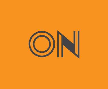 O ve N logo tasarımı. Soyut Harflerin Logosu Monogramında. Bu logo tasarımı bir markayı, şirketi veya bireyi temsil eden görsel bir sembol oluşturma sürecidir..