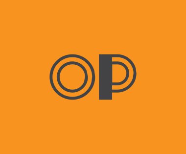 O ve P logo tasarımı. OP soyut Harfler Logosu Monogramı. Bu logo tasarımı bir markayı, şirketi veya bireyi temsil eden görsel bir sembol oluşturma sürecidir..