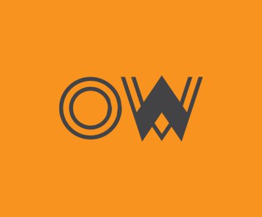 O ve W logo tasarımı. OW soyut Harfler Logosu Monogramı. Bu logo tasarımı bir markayı, şirketi veya bireyi temsil eden görsel bir sembol oluşturma sürecidir..