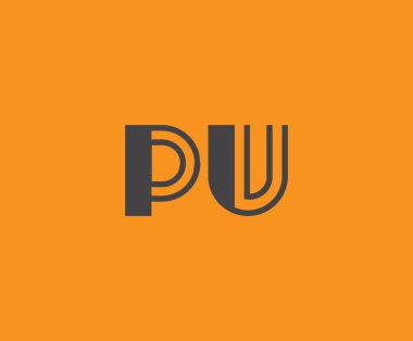 P ve U logo tasarımı. PU soyut Harfler Logosu Monogramı. Bu logo tasarımı bir markayı, şirketi veya bireyi temsil eden görsel bir sembol oluşturma sürecidir..