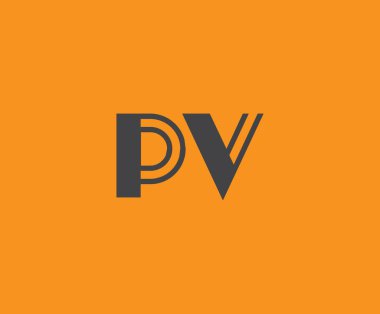 P ve V logo tasarımı. PV soyut Harfler Logosu Monogramı. Bu logo tasarımı bir markayı, şirketi veya bireyi temsil eden görsel bir sembol oluşturma sürecidir..