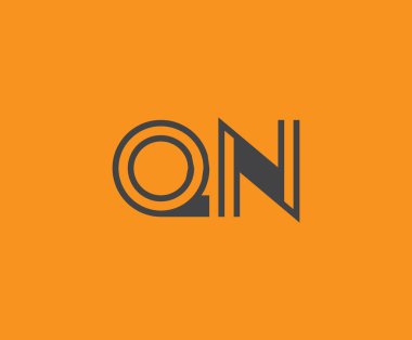 Q ve N logo tasarımı. QN soyut Harfler Logosu Monogramı. Bu logo tasarımı bir markayı, şirketi veya bireyi temsil eden görsel bir sembol oluşturma sürecidir..