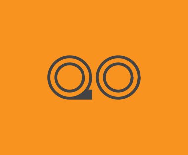 Q ve O logo tasarımı. QO soyut Harfler Logosu Monogramı. Bu logo tasarımı bir markayı, şirketi veya bireyi temsil eden görsel bir sembol oluşturma sürecidir..