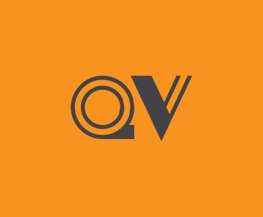 Q ve V logo tasarımı. QV soyut Harfler Logosu Monogramı. Bu logo tasarımı bir markayı, şirketi veya bireyi temsil eden görsel bir sembol oluşturma sürecidir..