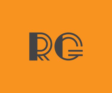 R ve G logo tasarımı. RG soyut Harfler Logosu Monogramı. Bu logo tasarımı bir markayı, şirketi veya bireyi temsil eden görsel bir sembol oluşturma sürecidir..