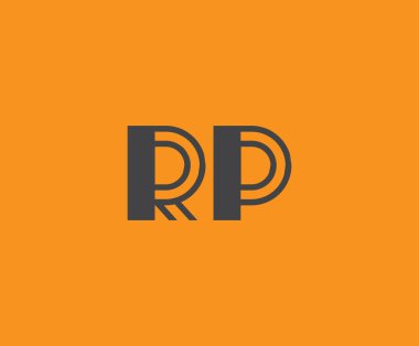 R ve P logo tasarımı. RP soyut Harfler Logosu Monogramı. Bu logo tasarımı bir markayı, şirketi veya bireyi temsil eden görsel bir sembol oluşturma sürecidir..