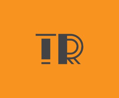T ve R logo tasarımı. TR soyut Harfler Logosu Monogramı. Bu logo tasarımı bir markayı, şirketi veya bireyi temsil eden görsel bir sembol oluşturma sürecidir..