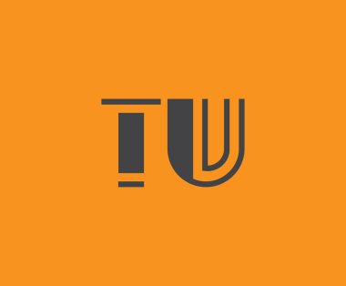 T ve U logo tasarımı. TU soyut Harfler Logosu Monogramı. Bu logo tasarımı bir markayı, şirketi veya bireyi temsil eden görsel bir sembol oluşturma sürecidir..