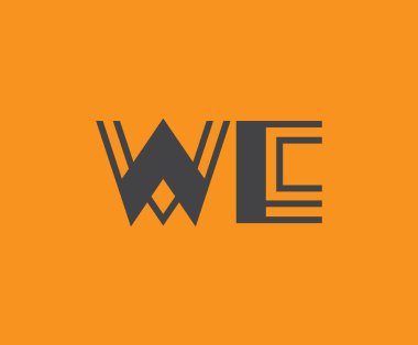 W ve E logo tasarımı. Harflerin Logosu Monogramını soyutluyoruz. Bu logo tasarımı bir markayı, şirketi veya bireyi temsil eden görsel bir sembol oluşturma sürecidir..