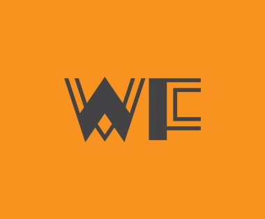 W ve F logo tasarımı. WF soyut Harfler Logosu Monogramı. Bu logo tasarımı bir markayı, şirketi veya bireyi temsil eden görsel bir sembol oluşturma sürecidir..