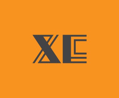X ve E logo tasarımı. XE soyut Harfler Logosu Monogramı. Bu logo tasarımı bir markayı, şirketi veya bireyi temsil eden görsel bir sembol oluşturma sürecidir..