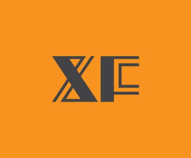 X and F logo design. XF abstract Letters Logo Monogram. This logo design is the process of creating a visual symbol that represents a brand, company, or individual. clipart