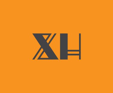 X ve H logo tasarımı. XH soyut Harfler Logosu Monogramı. Bu logo tasarımı bir markayı, şirketi veya bireyi temsil eden görsel bir sembol oluşturma sürecidir..