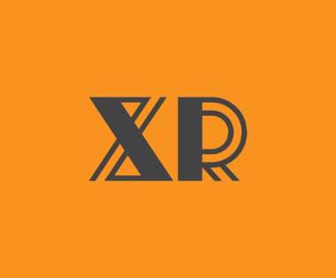 X ve R logo tasarımı. XR soyut Harfler Logosu Monogramı. Bu logo tasarımı bir markayı, şirketi veya bireyi temsil eden görsel bir sembol oluşturma sürecidir..