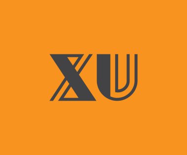 X ve U logo tasarımı. XU soyut Harfler Logosu Monogramı. Bu logo tasarımı bir markayı, şirketi veya bireyi temsil eden görsel bir sembol oluşturma sürecidir..